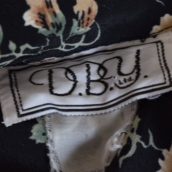 Vintage 90s Ditsy Floral Rayon Mini Dress - Picture 13 of 13